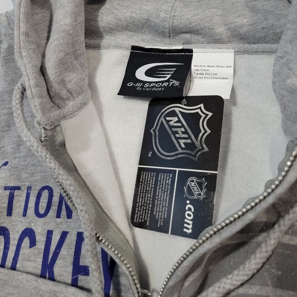 NHL Montreal Canadiens Zip up Light Grey Hoodie - Picture 4 of 5